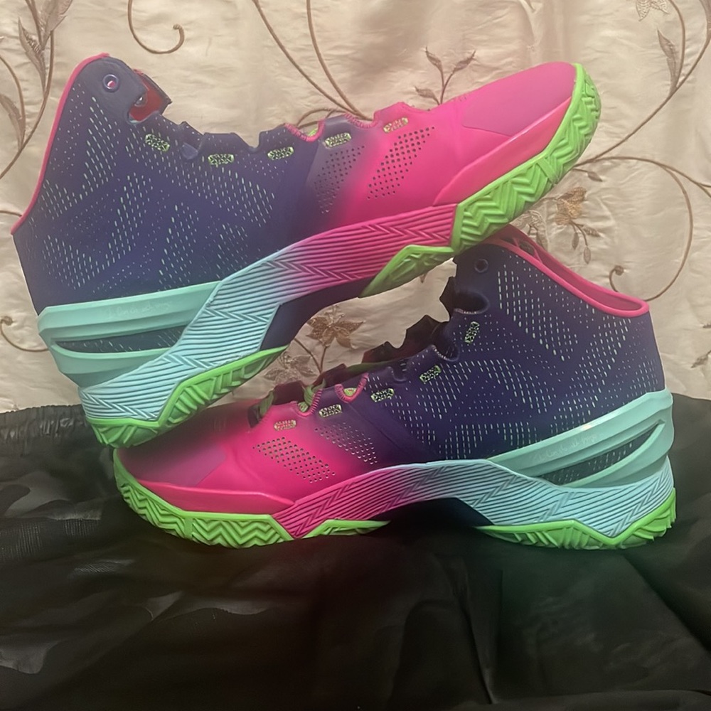 Under Armour Curry 2 'Northern Lights' Mens Basketball Sneakers. Mint Condition